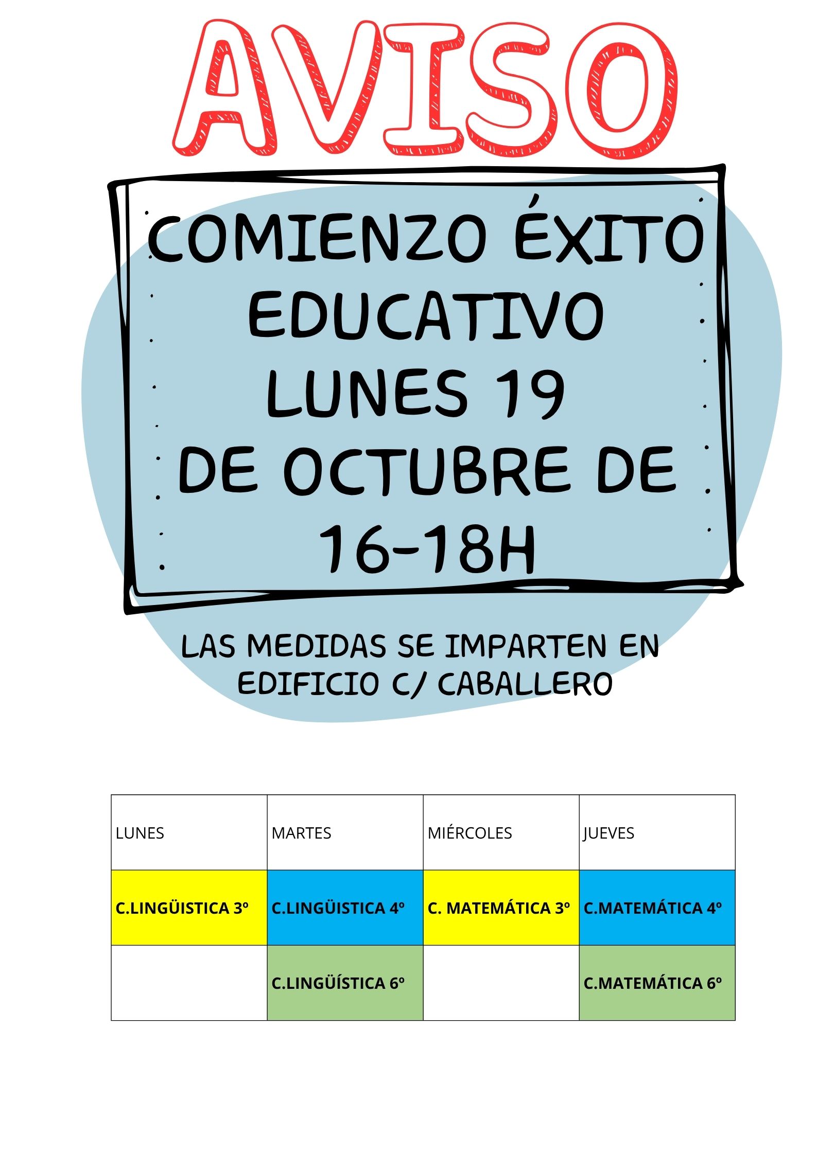 Horarios Éxito Educativo